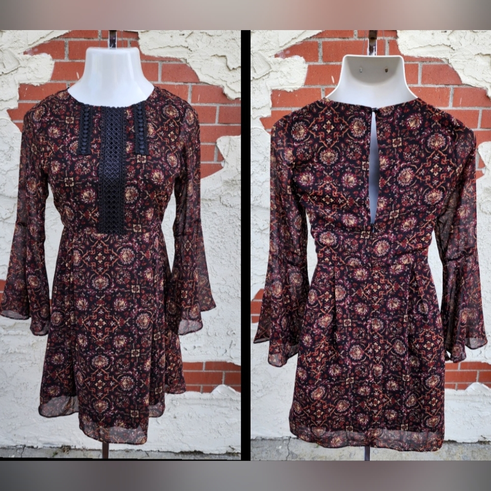 Small women I. Madeline sheer sleeve dress